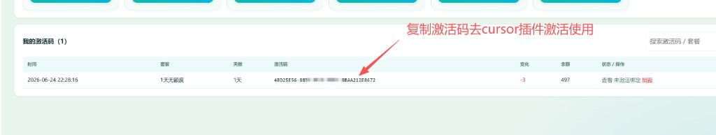 步骤9 复制激活码给客户